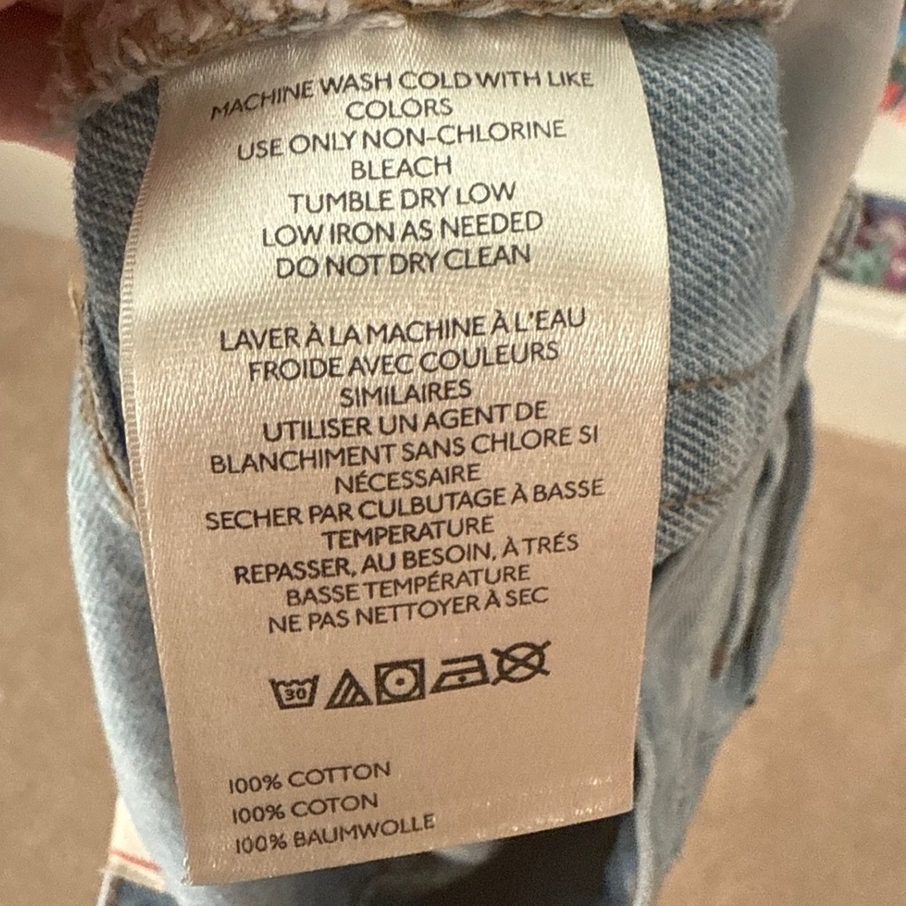 BDG High Waisted Straight Leg Light Wash Cotton Jeans 25 OB2280120 - Picture 4 of 6